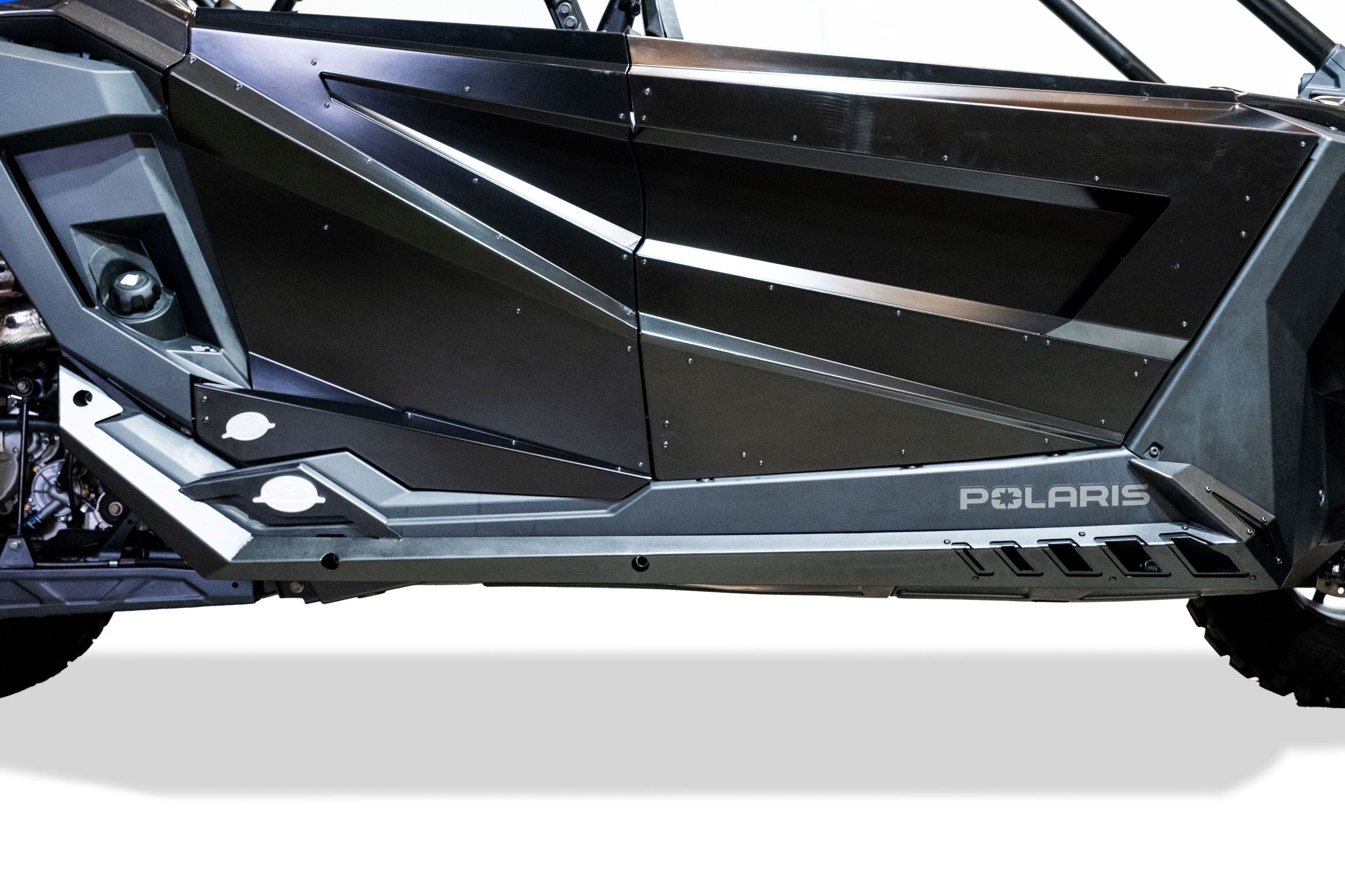 Photo of 2020-2024 Polaris RZR Pro XP/ Pro R/ Turbo R (4 Seat) Volt Series Rock Guards by Elektric Offroad - Premium Nerf Bars for UTVs / Side by Sides
