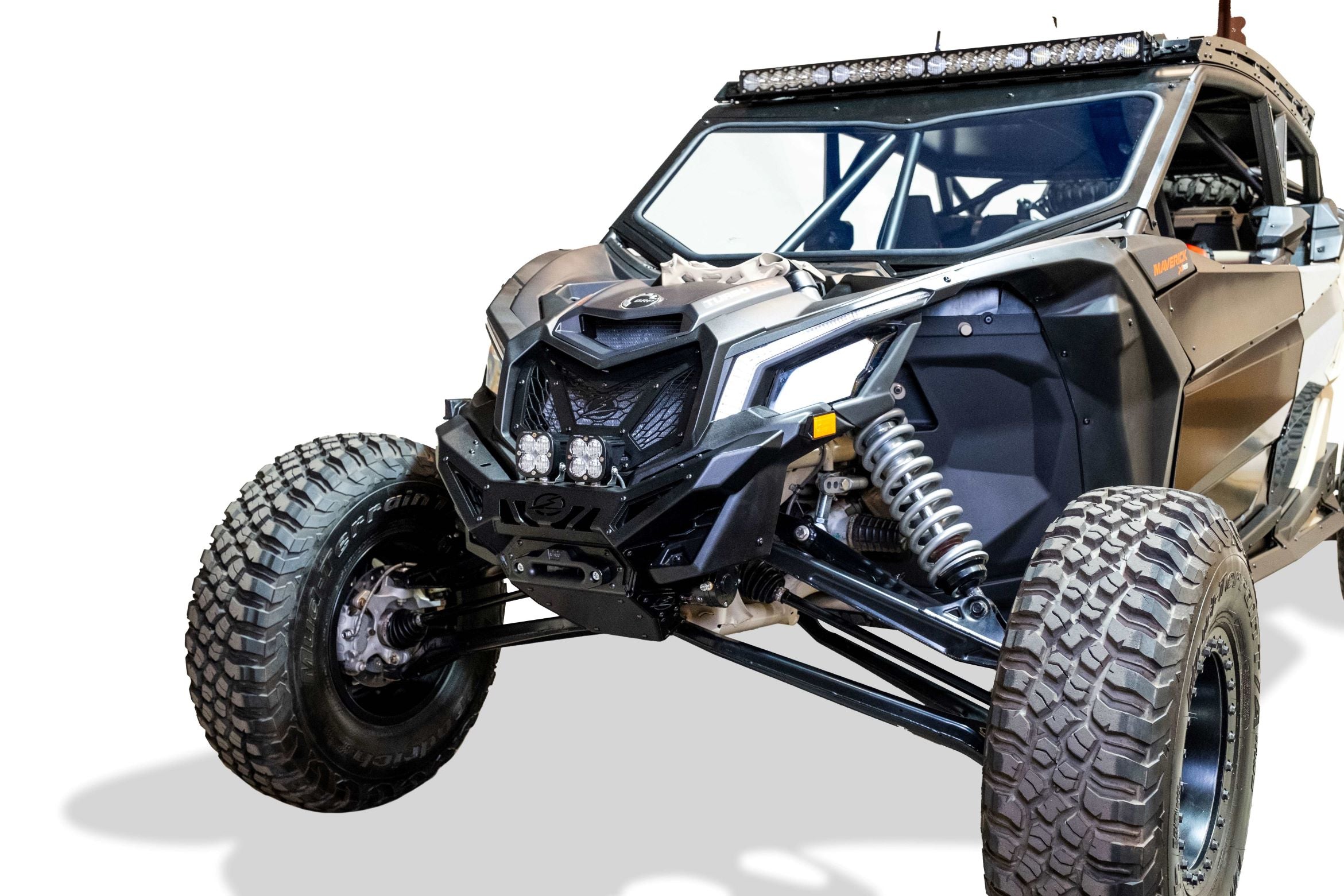 Photo of 2017-2024 Can Am X3 Maverick Volt Series Winch Front Bumper by Elektric Offroad - Premium 2017+ Can Am X3 Maverick Volt Front Winch Bumper for UTVs / Side by Sides