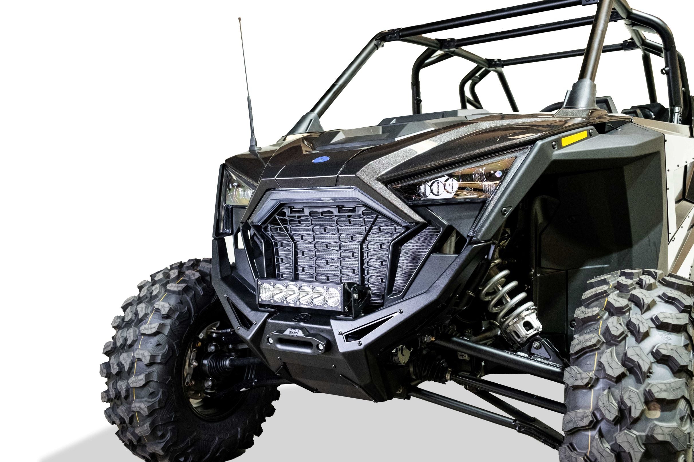 2020-2024 Polaris RZR Pro XP Volt Series Winch Front Bumper - Industry Standard Winch Compatibility + Unique Styling (2020-2024)