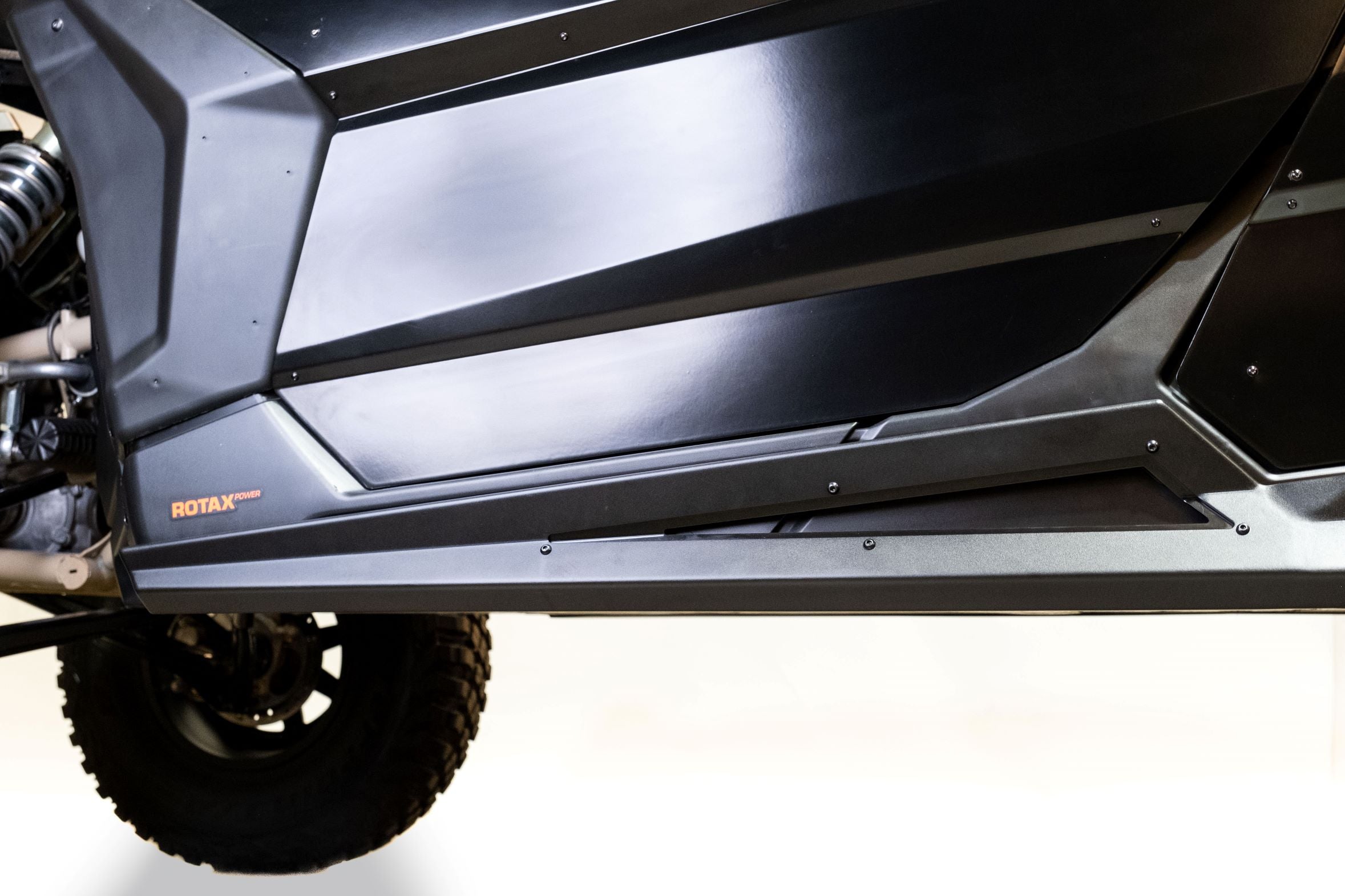 Photo of 2017 to current Can Am X3 Maverick (4 Seat) Volt Series Rock Guards by Elektric Offroad - Premium 2017+ Can Am X3 Maverick Volt Rock Sliders (4 Door) for UTVs / Side by Sides