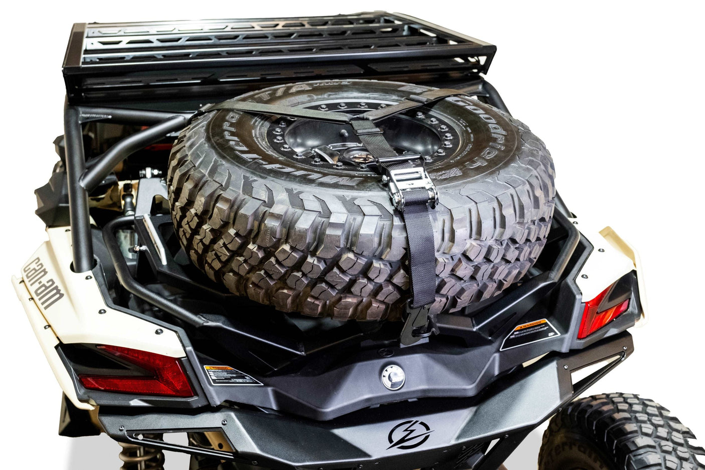 Can Am X3 Maverick Volt Series Baja Spare Tire Rack - Secure Mount + Easy Access