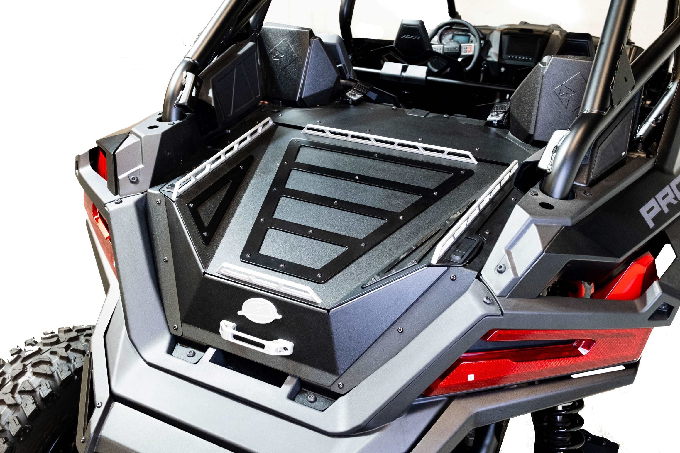 Photo of 2022-2024 Polaris RZR Pro XP/ Pro R/ Turbo R Volt Series Baja Bed Box by Elektric Offroad - Premium Storage for UTVs / Side by Sides