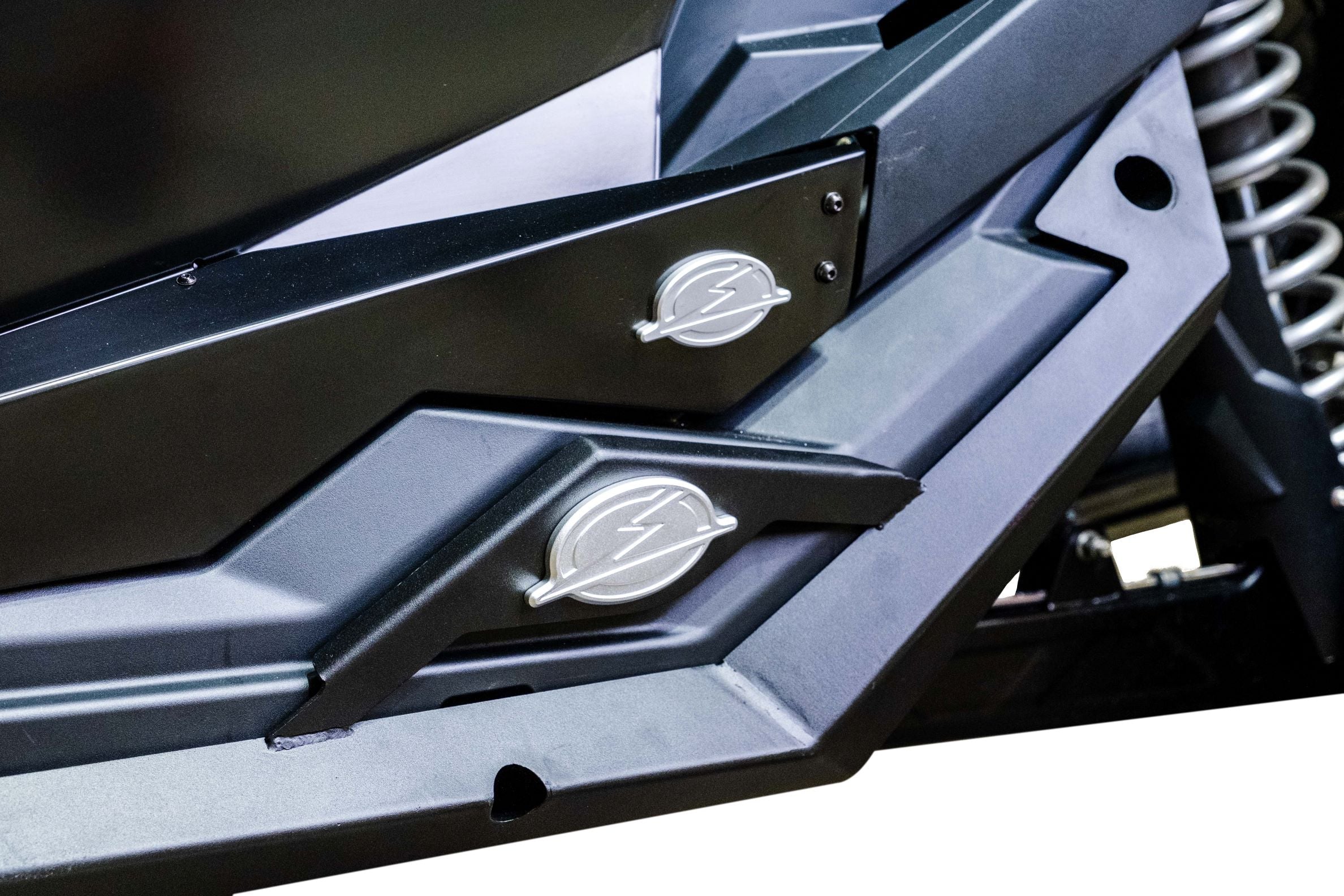 Photo of 2020-2024 Polaris RZR Pro XP/ Pro R/ Turbo R (4 Seat) Volt Series Rock Guards by Elektric Offroad - Premium Nerf Bars for UTVs / Side by Sides