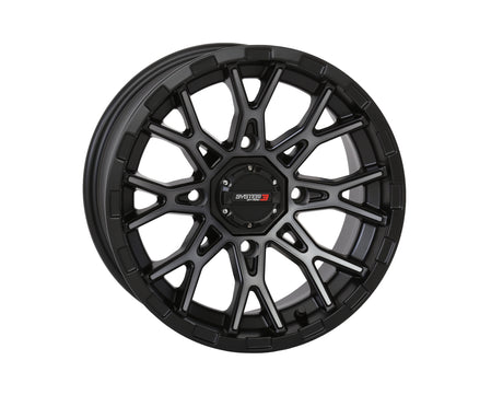 Photo of ST6 WHEEL 14X7 4+3 (+10MM) 4/137 MATTE DARK TINT by SYSTEM 3 - Premium Wheels for UTVs / Side by Sides