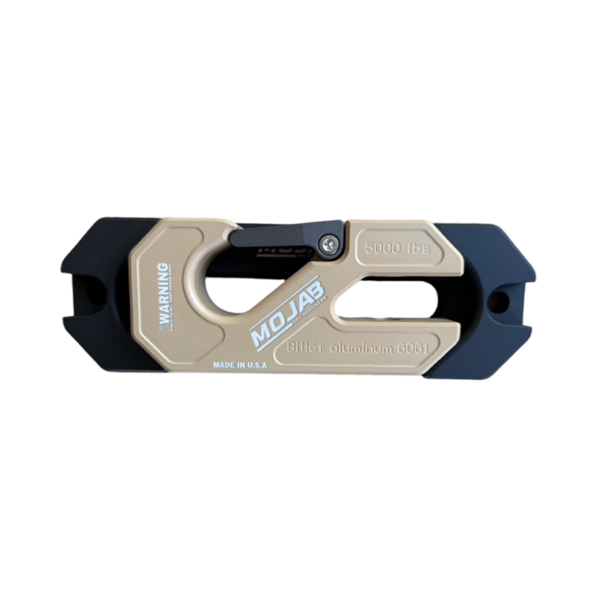 Photo of Side By Side / UTV Aluminum Recessed Winch Shackle with Fairlead Kit, closed latch (LIFE TIME WARRANTY*) by MOJAB OFFROAD - Premium Winches & Winch Mounts for UTVs / Side by Sides