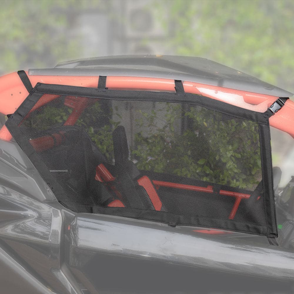 Photo of Upper Door Window Nets for Can Am Maverick X3/MAX - Set of Two by Kemimoto - Premium for UTVs / Side by Sides