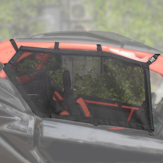 Photo of Upper Door Window Nets for Can Am Maverick X3/MAX - Set of Two by Kemimoto - Premium for UTVs / Side by Sides