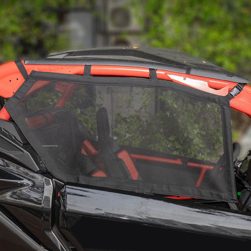 Photo of Upper Door Window Nets for Can Am Maverick X3/MAX - Set of Two by Kemimoto - Premium for UTVs / Side by Sides