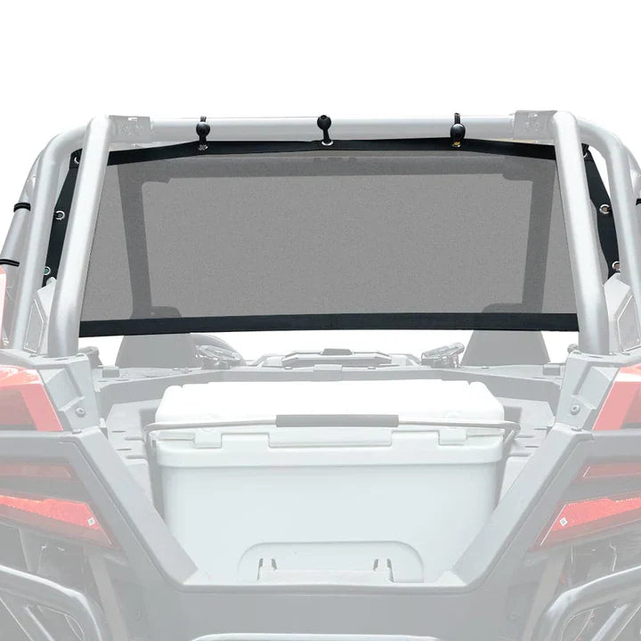 Photo of Soft Rear Window Net & Universal Roll Bar Tail Light for RZR PRO XP by Kemimoto - Premium for UTVs / Side by Sides