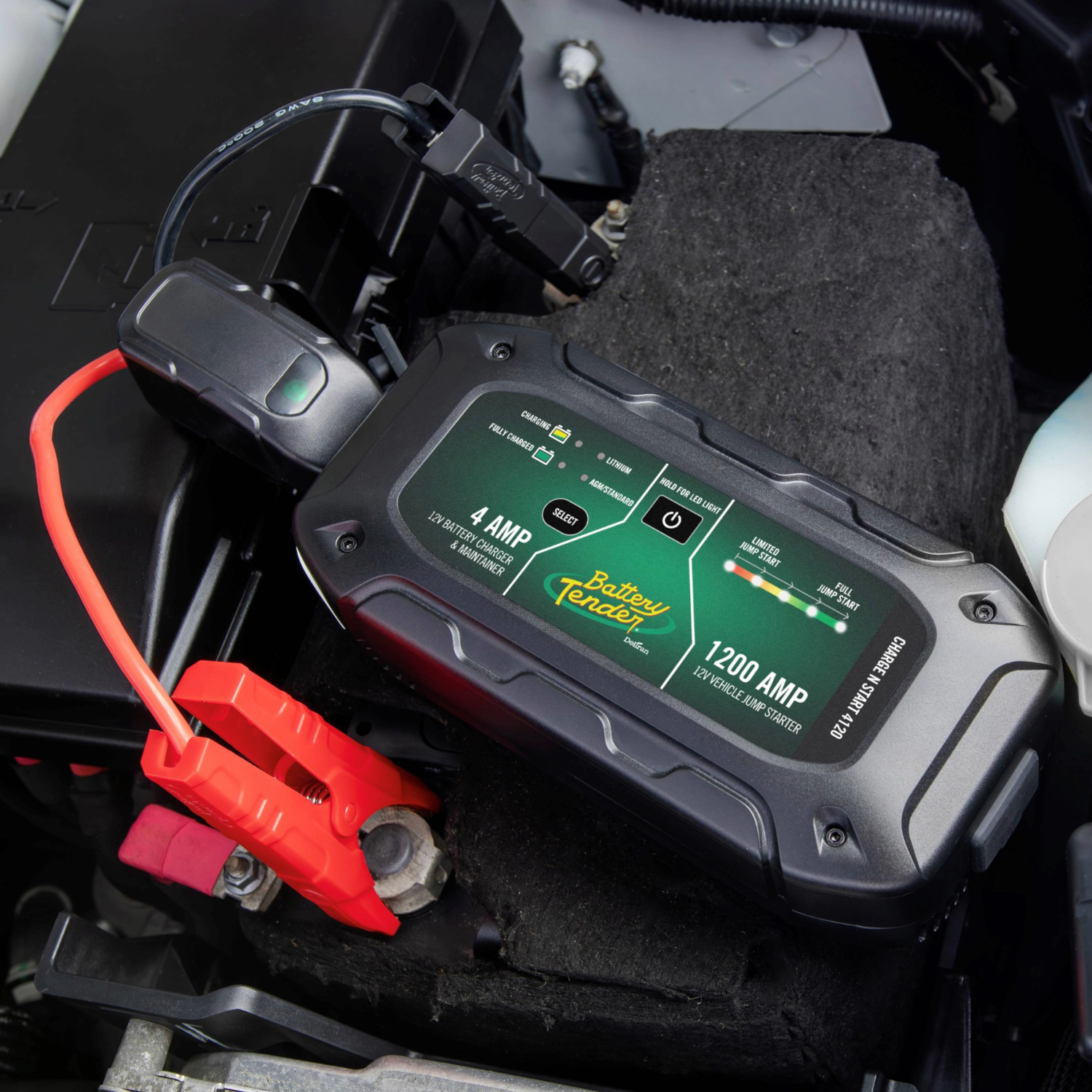 Photo of Charge N Start 4120 4 AMP Battery Charger & 1200 AMP Jump Starter by Battery Tender® - Premium for UTVs / Side by Sides