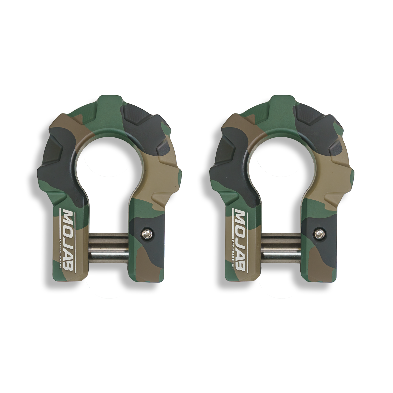 Photo of 3/4'' Extreme duty Aluminum D-Shackle set (9T) (LIFETIME WARRANTY*) by MOJAB OFFROAD - Premium Shackle for UTVs / Side by Sides