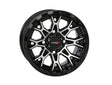 Photo of SYSTEM 3 ST6 WHEEL 14X7 4+3 (+10MM) 4/137 GLOSS BLACK/MACHINED by SYSTEM 3 - Premium Wheels for UTVs / Side by Sides