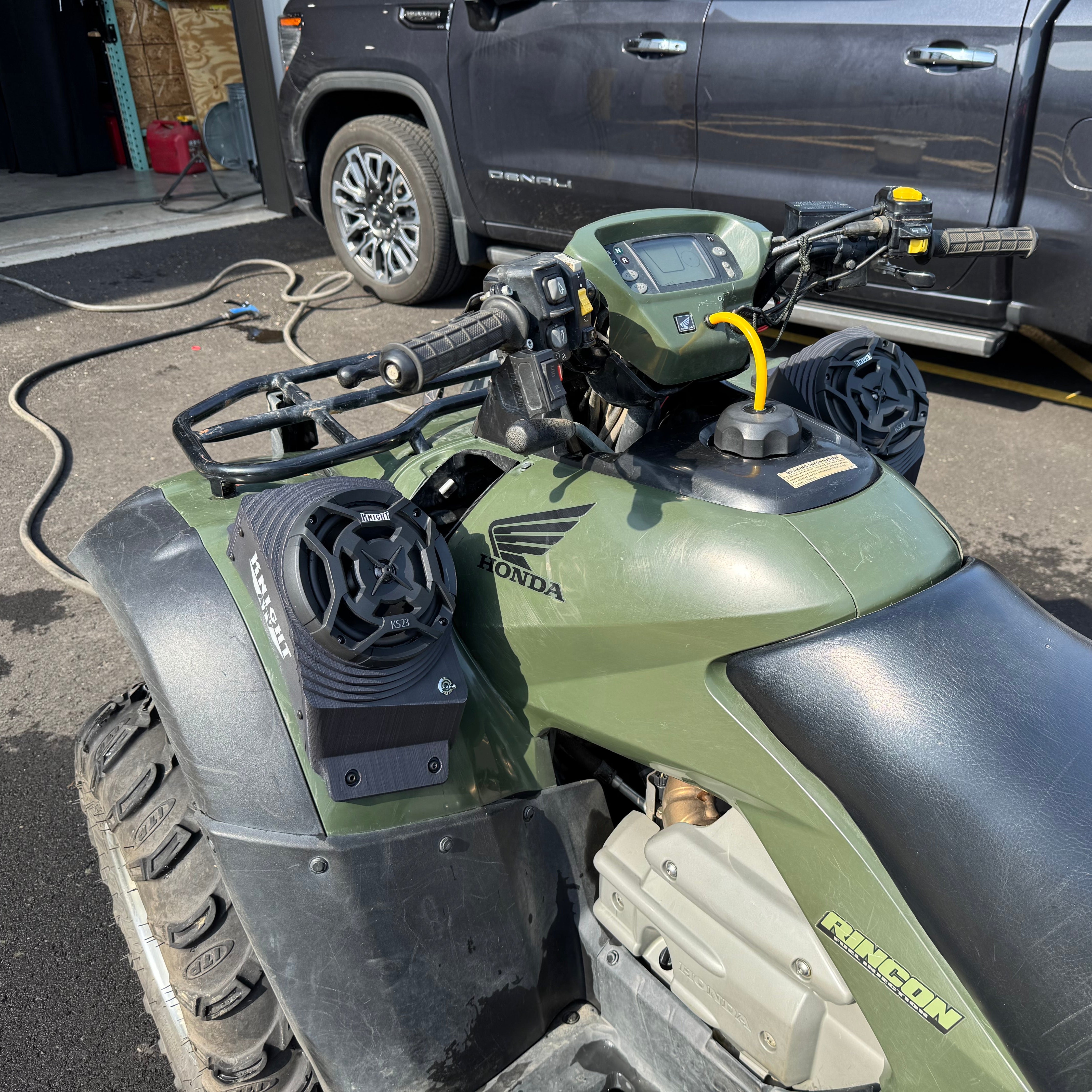 Photo of Honda Rincon Fender Speaker Housings Only by Knight ATV - Premium Audio for UTVs / Side by Sides