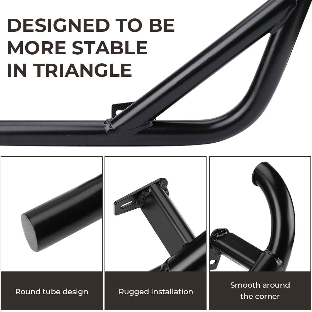 Photo of Spare Tire Carrier Mount & Side Nerf Bars Rock Sliders for Polaris RZR XP 1000 by Kemimoto - Premium for UTVs / Side by Sides