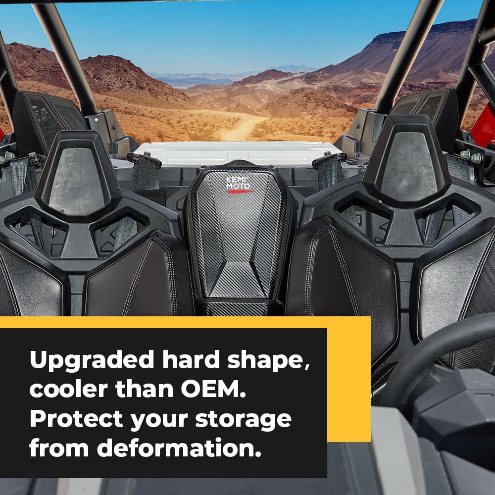 Photo of Tablet Holder & Storage Bag for Can-Am Maverick X3 by Kemimoto - Premium for UTVs / Side by Sides