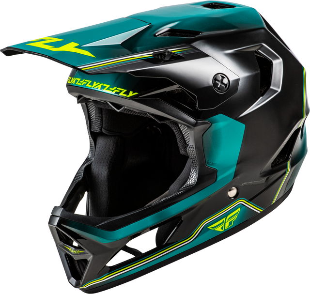 Photo of RAYCE REPEAT BICYCLE HELMET BLACK/TEAL/HI-VIS MD by FLY RACING - Premium Helmets for UTVs / Side by Sides