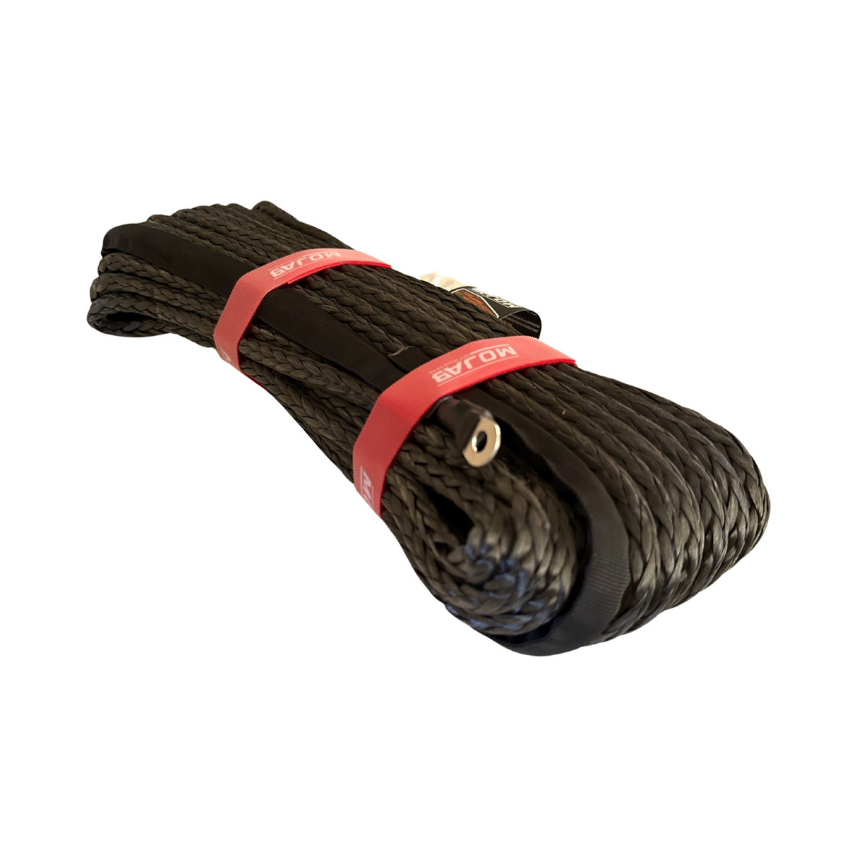 3/8'' x 85' Synthetic Winch Rope with forged winch hook.