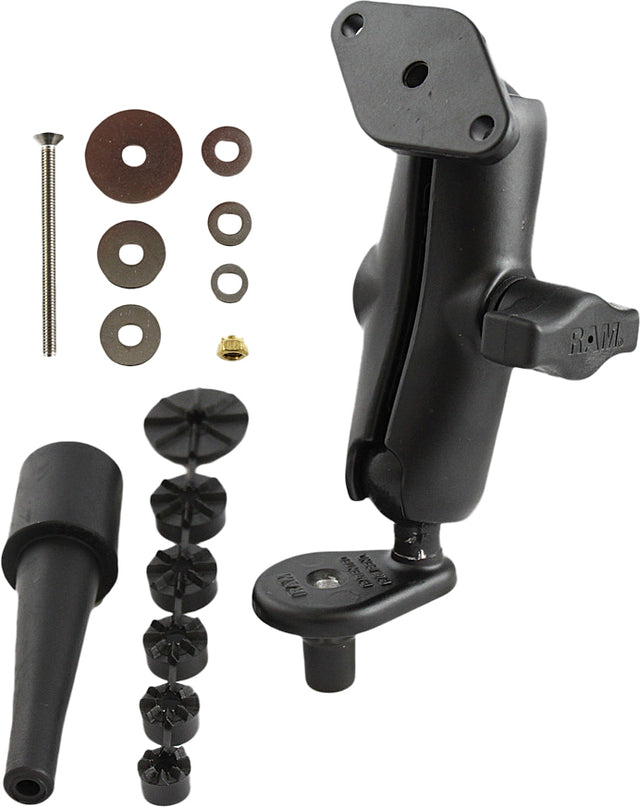 Photo of FORK STEM DOUBLE SOCKET ARM W/DIAMOND BASE ADAPTER by RAM - Premium Accessories for UTVs / Side by Sides
