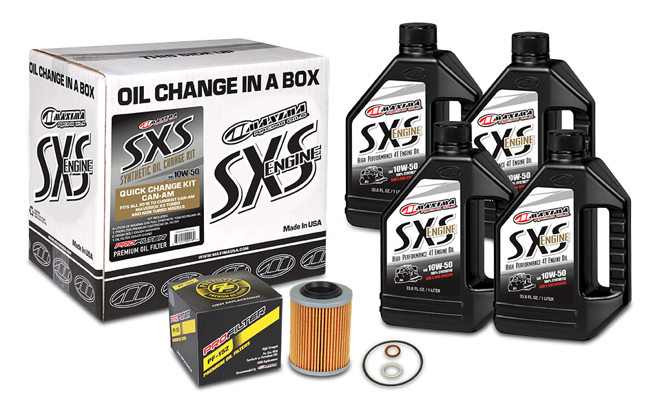 Photo of SXS CAN-AM QUICK CHANGE KIT 10W50 W/ OIL FILTER by MAXIMA - Premium Oil Filters for UTVs / Side by Sides