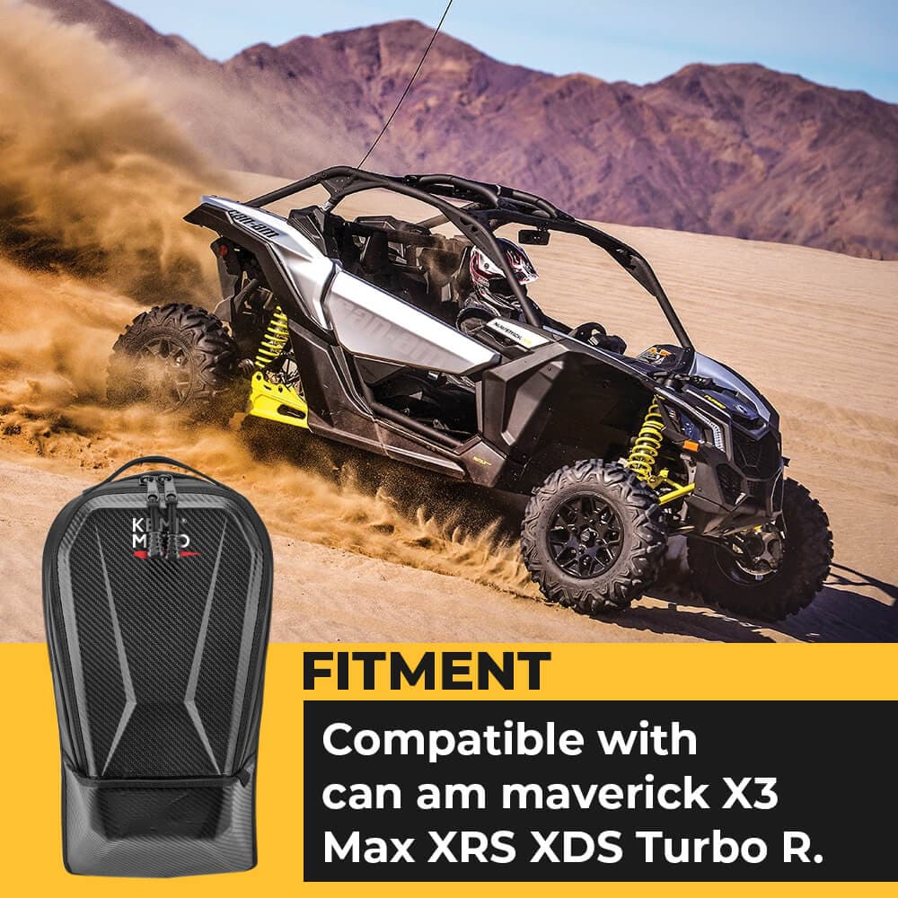 Photo of Tablet Holder & Storage Bag for Can-Am Maverick X3 by Kemimoto - Premium for UTVs / Side by Sides