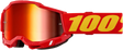 100% Accuri 2 Junior Goggles - Red Mirror Red Lens
