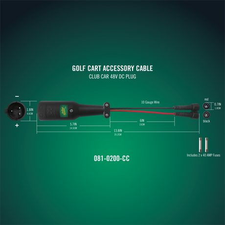 Photo of PowerPlus 48V DC Plug - Club Car DS Precedent by Battery Tender® - Premium for UTVs / Side by Sides