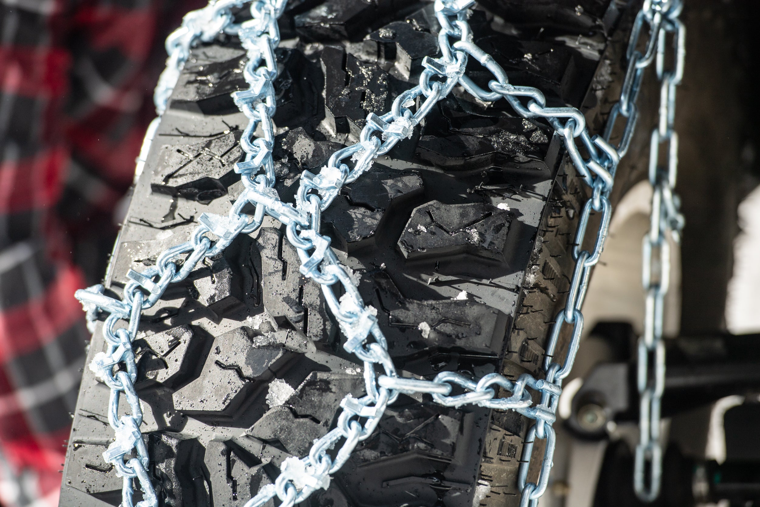 Photo of DIAMOND V-BAR SNOW CHAINS 32" 32X10-14 AND 32X10-15 by SEDONA - Premium Tire/Wheel Accessories for UTVs / Side by Sides