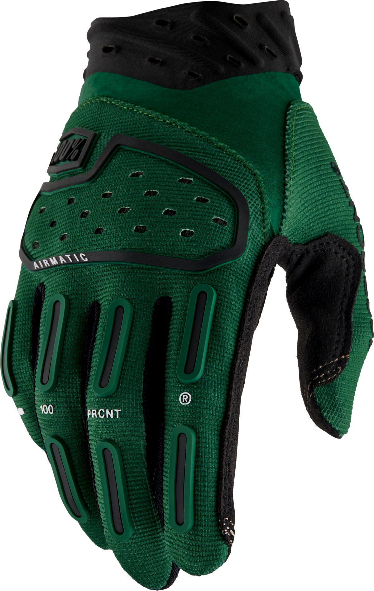 100% Airmatic 2 Riding Gloves - Forest Green, Large
