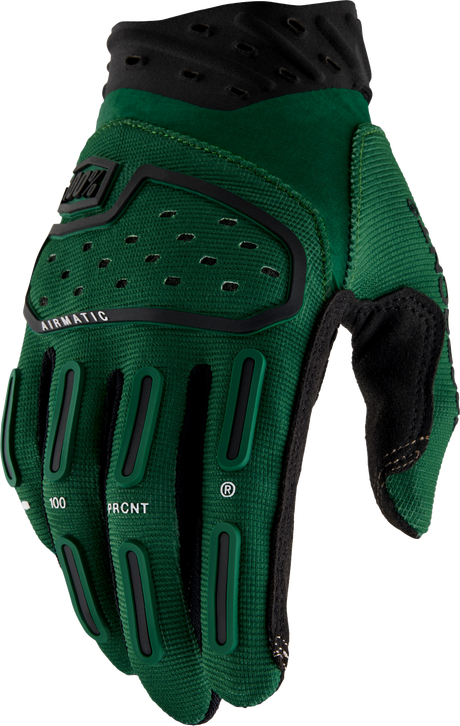 100% Airmatic 2 Riding Gloves - Forest Green, Small