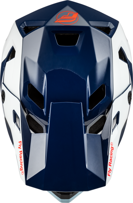 Photo of RAYCE BICYCLE HELMET RED/WHITE/BLUE MD by FLY RACING - Premium Helmets for UTVs / Side by Sides