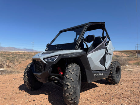 Photo of POLARIS RZR 200 FRONT WINDSHIELD 2020 by Dirt Warrior Accessories - Premium Windshields for UTVs / Side by Sides
