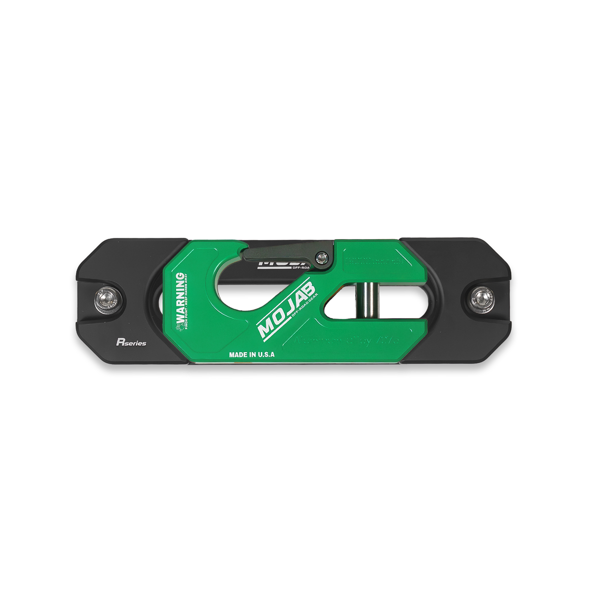 Photo of Aluminum Recessed Winch Shackle with Fairlead Kit, closed latch (LIFE TIME WARRANTY*) by MOJAB OFFROAD - Premium Winches & Winch Mounts for UTVs / Side by Sides