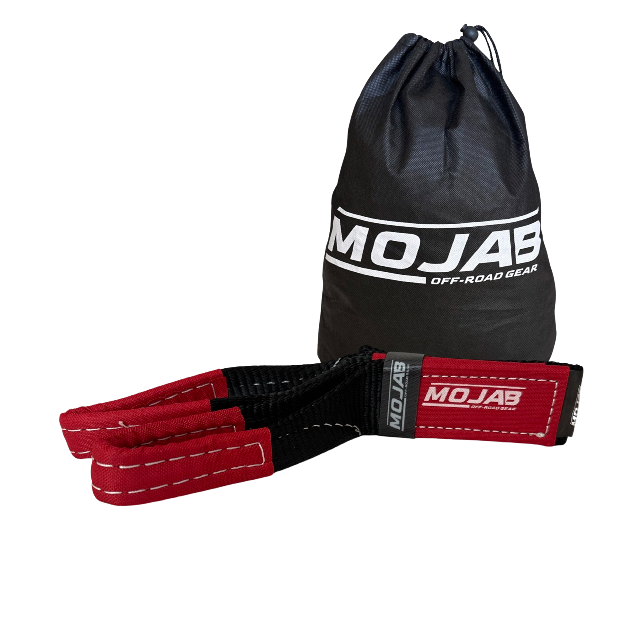 Photo of 2''x4' Short Strap / Winch Strap (Lifetime Warranty) by MOJAB OFFROAD - Premium Tow Strap for UTVs / Side by Sides