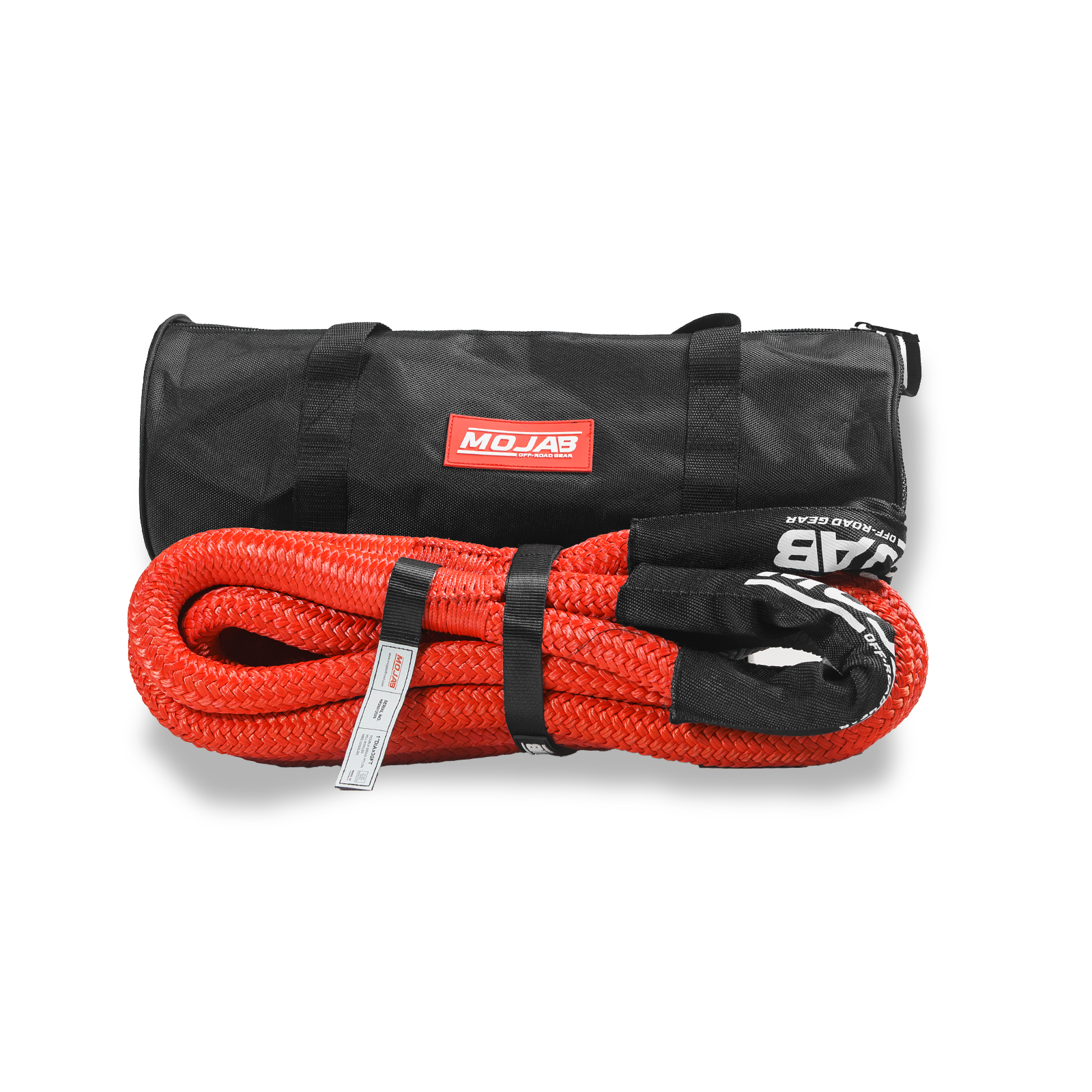 Photo of 1” x 30' Kinetic rope with storage bag (Lifetime Warranty) by MOJAB OFFROAD - Premium for UTVs / Side by Sides