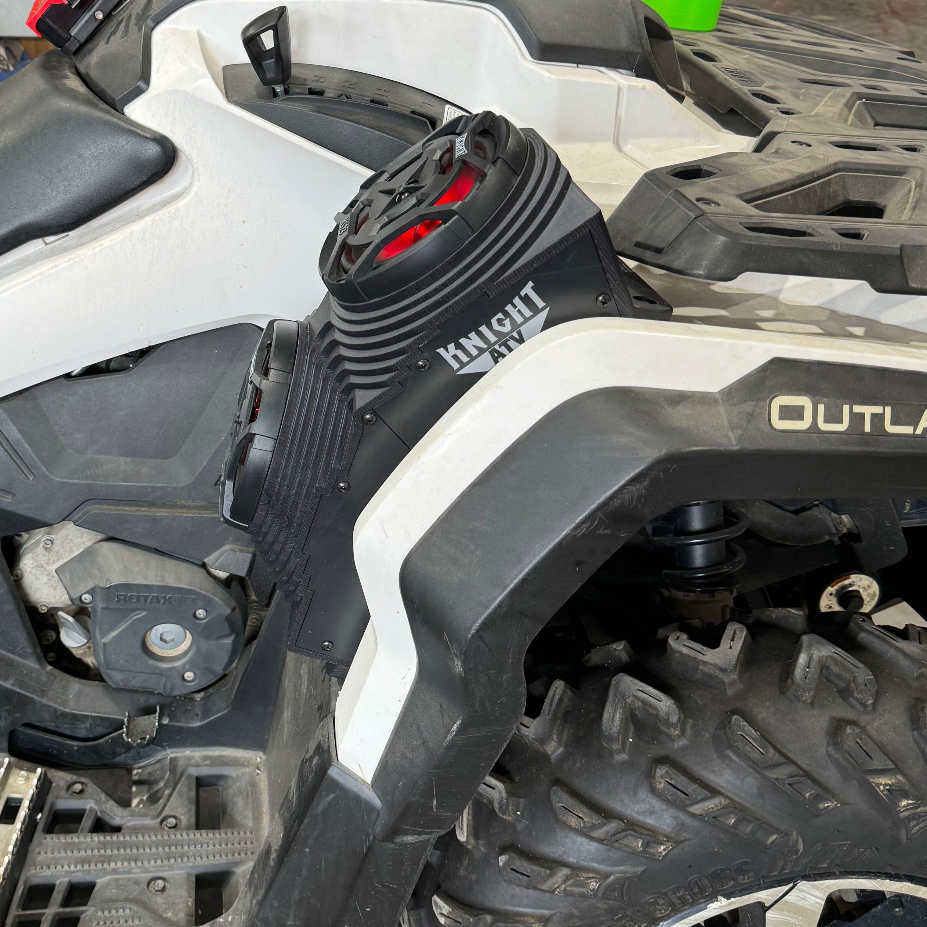 Photo of Can Am Outlander (12–25) Bluetooth LED Double ATV Surround Sound System by Knight ATV - Premium Power Sports for UTVs / Side by Sides