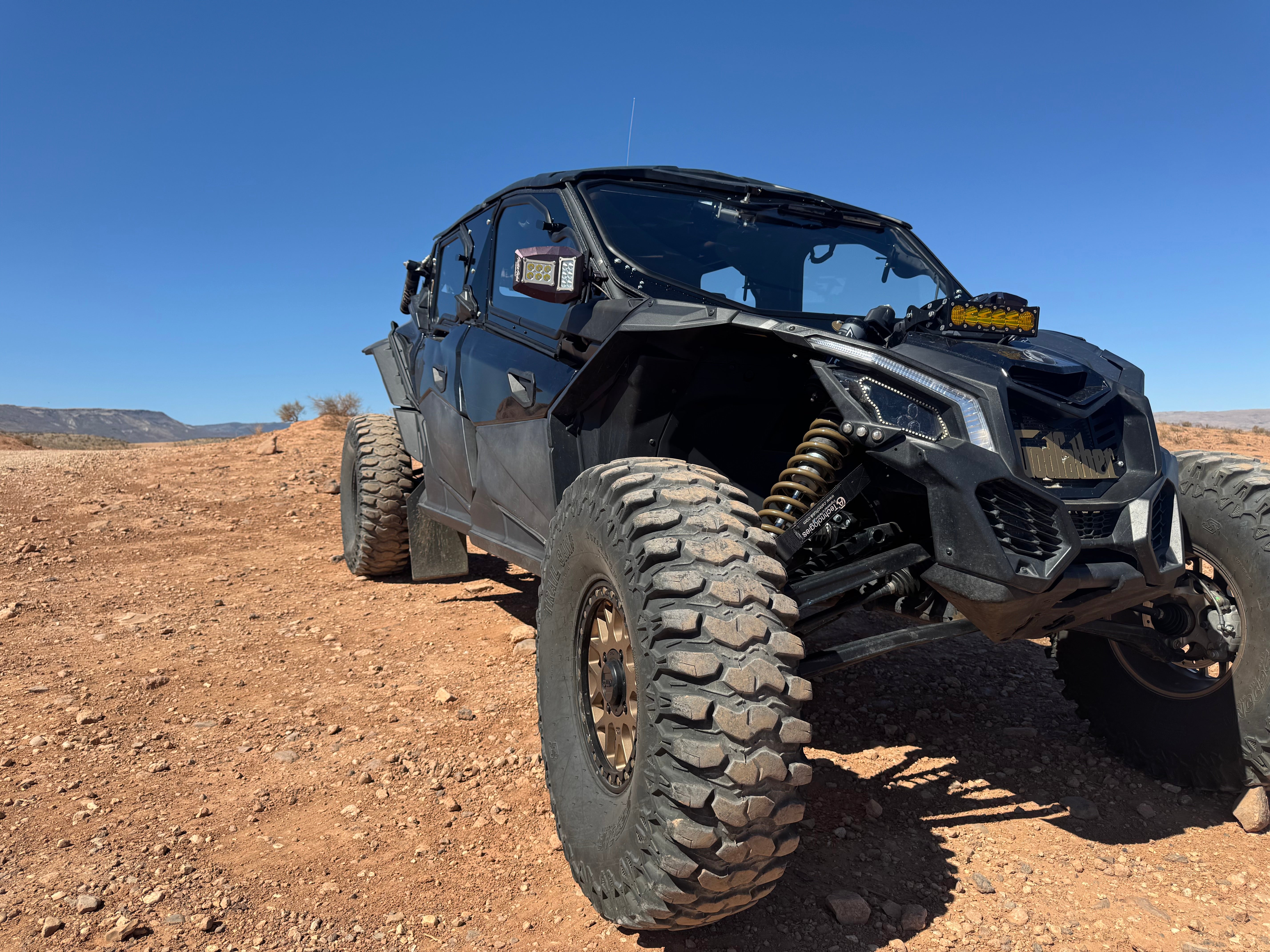 Photo of CANAM X3 4-SEAT Cab Enclosure "THE VAULT" Upper Side Doors & Panels (patent pending) by Dirt Warrior Accessories - Premium VAULT for UTVs / Side by Sides