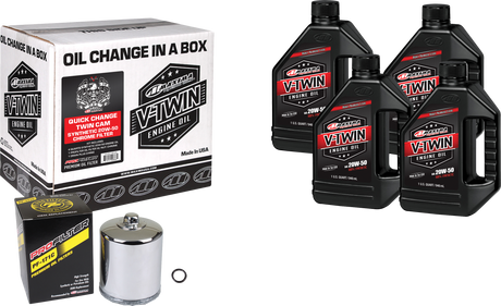 Photo of V-TWIN SYN QUICK CHANGE KIT TC CHROME FILER by MAXIMA - Premium Tools for UTVs / Side by Sides