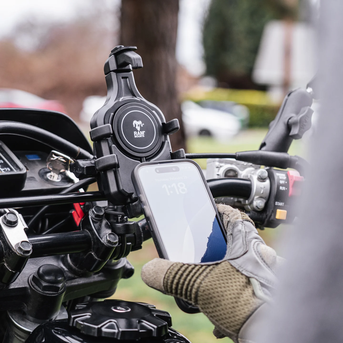 Photo of QUICK-GRIP PRO PHONE HOLDER by RAM - Premium Accessories for UTVs / Side by Sides