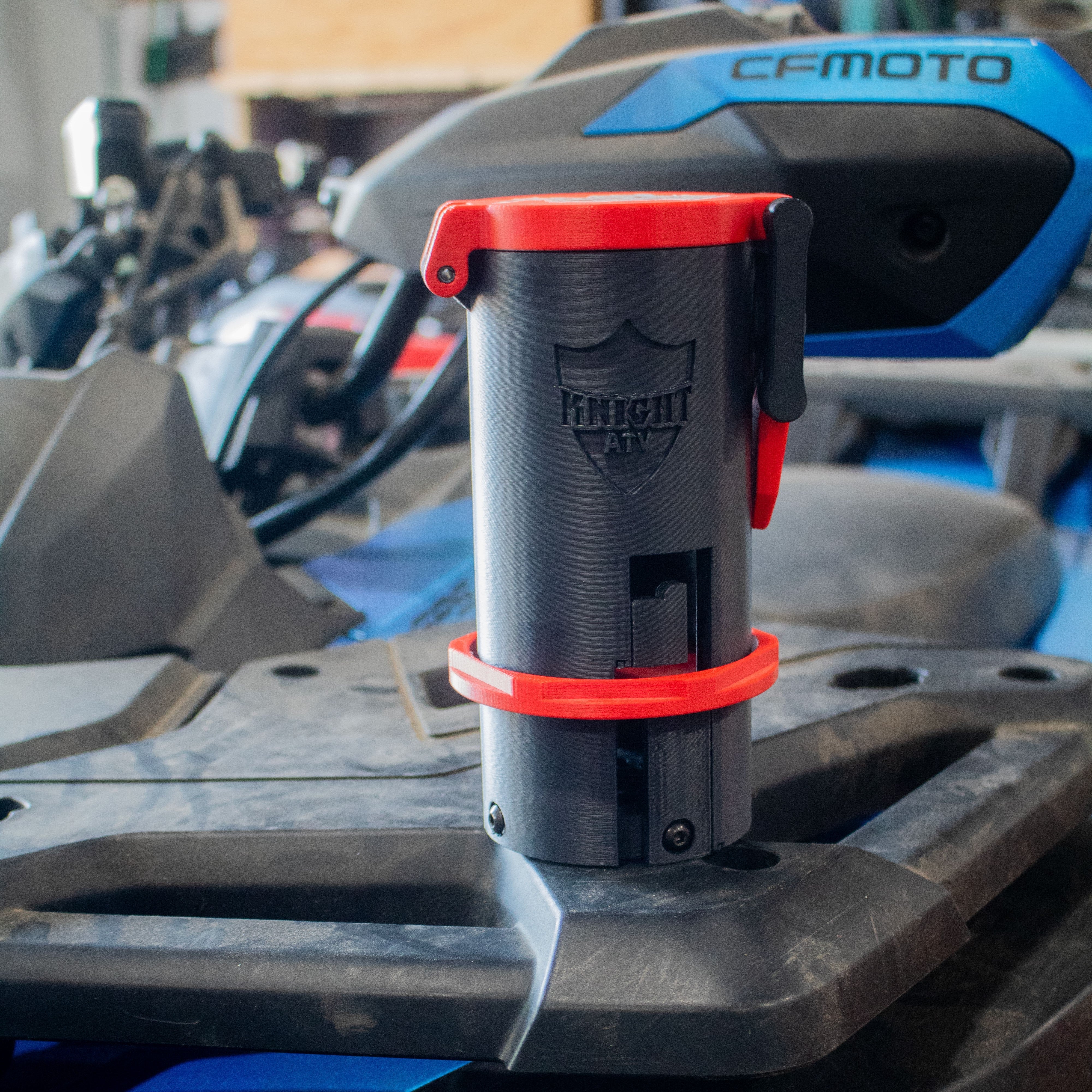 Photo of Knight Shield - Sealed Can Holder by Knight ATV - Premium for UTVs / Side by Sides