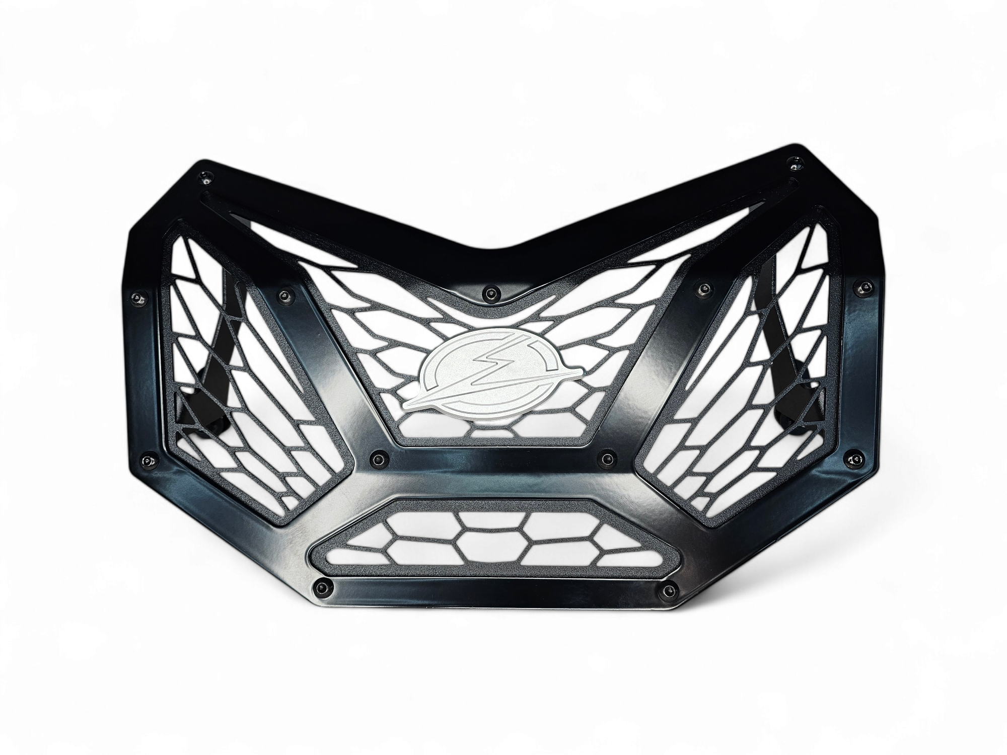 Photo of 2017-2024 Can Am X3 Maverick Volt Series Sheet Metal Grille by Elektric Offroad - Premium 2017+ Can Am X3 Maverick Volt Sheet Metal Grill for UTVs / Side by Sides