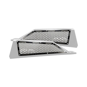50 Caliber Racing RZR XP Turbo Laser Cut Steel Side Intake Grilles