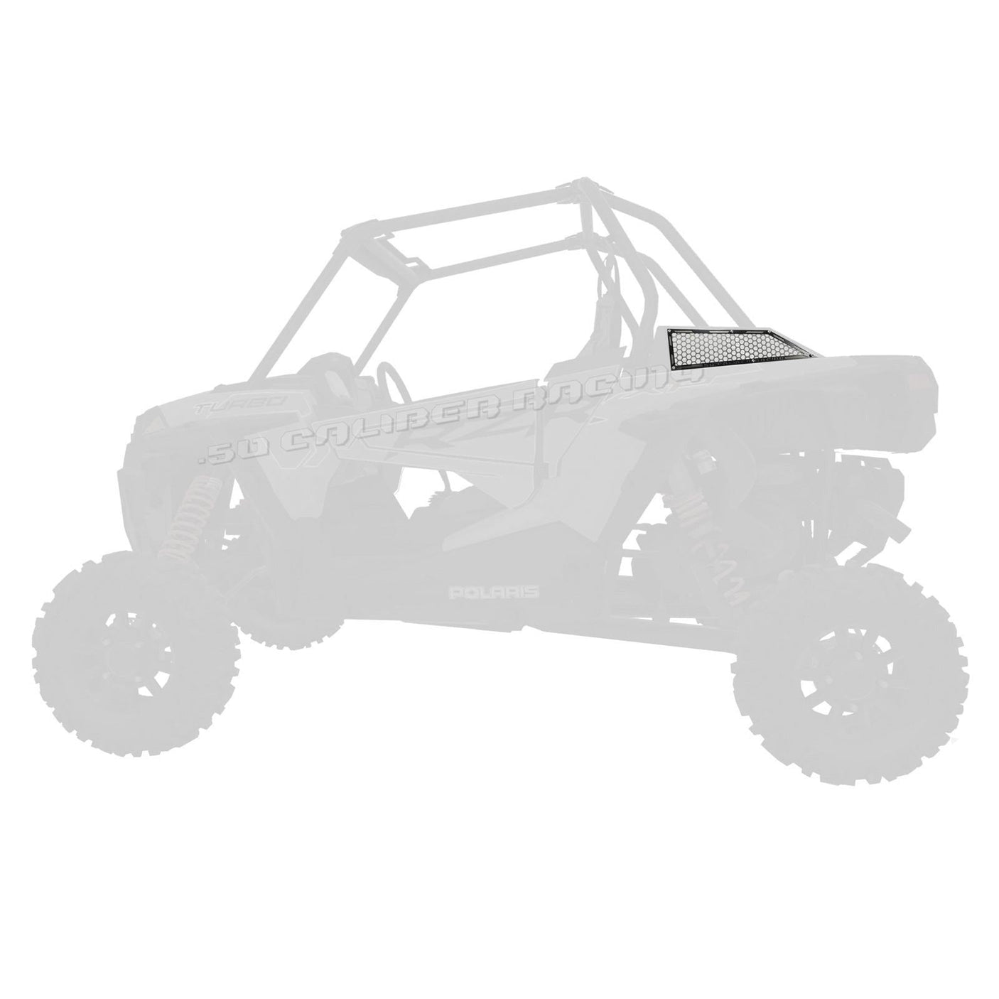 50 Caliber Racing RZR XP Turbo Laser Cut Steel Side Intake Grilles
