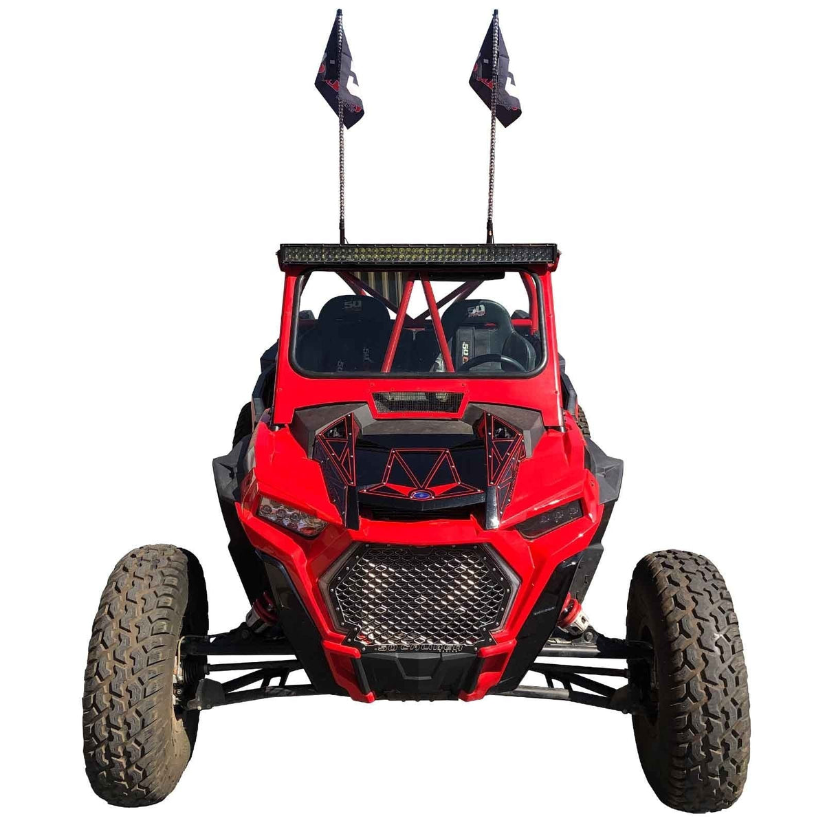 50 Caliber Racing RZR XP Turbo S Hood Bling Panels