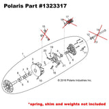 50 Caliber Racing OEM Polaris Primary Drive Clutch 1323317