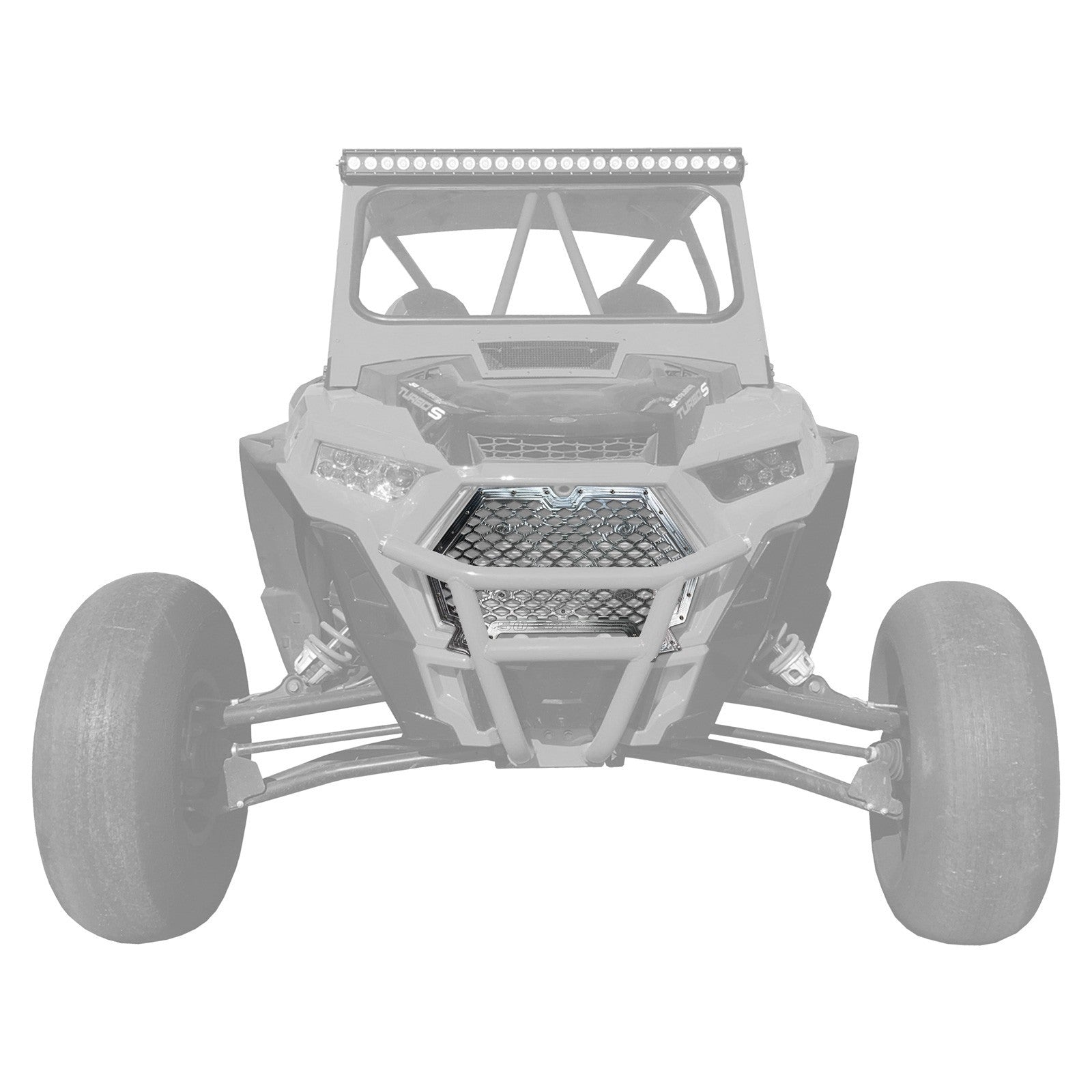 Polaris RZR XP1000 / XP Turbo / Turbo S CNC Billet Grill with Bumper Notch - 2-Tone + Multiple Colors (2019+)