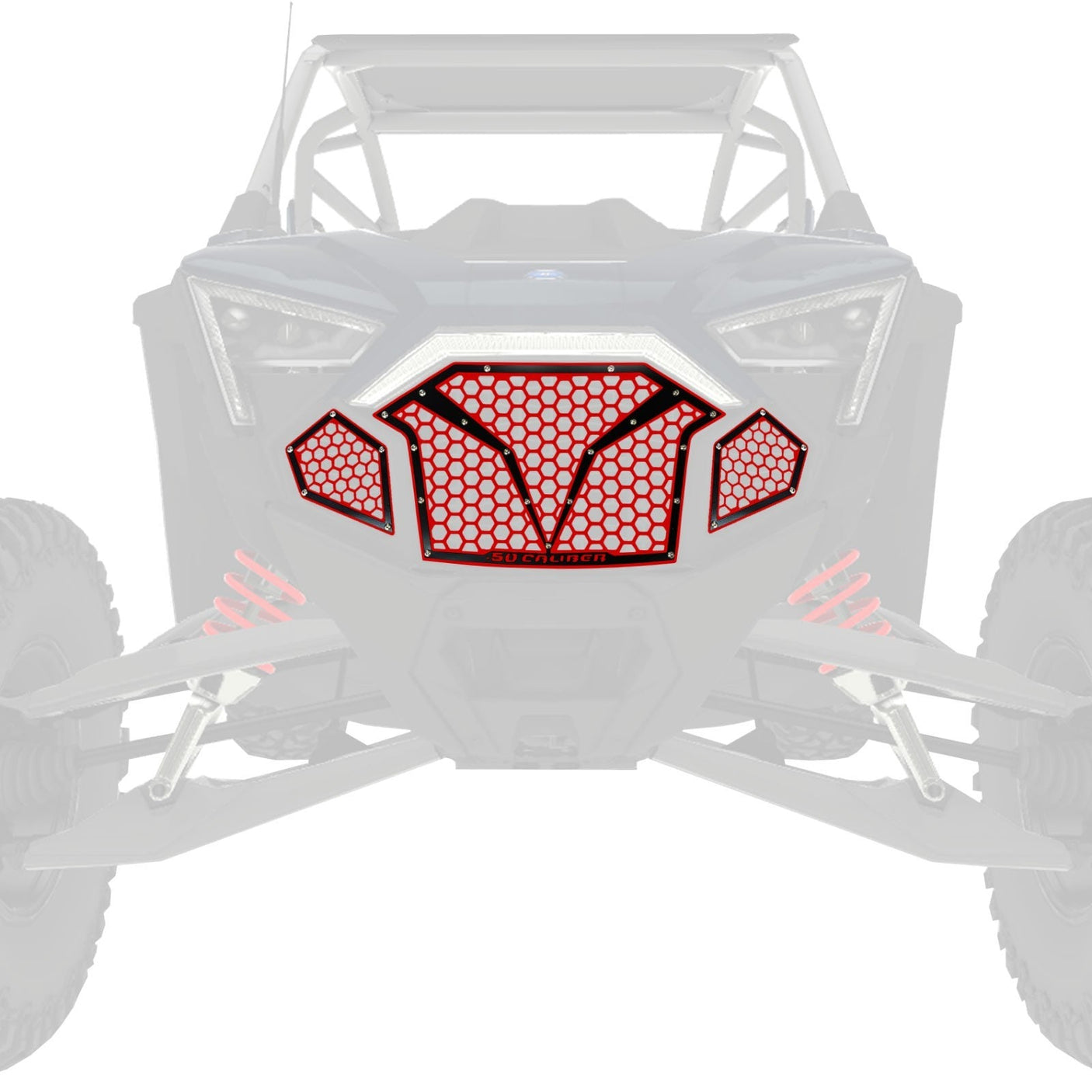 50 Caliber Racing 3 Piece Laser Cut Steel Grille for RZR PRO R & Turbo R