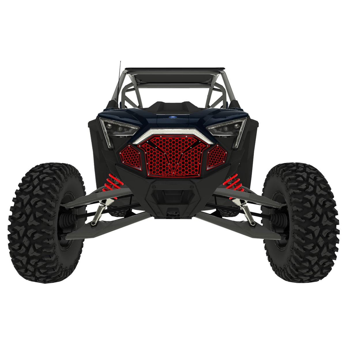 50 Caliber Racing 3 Piece Laser Cut Steel Grille for RZR PRO R & Turbo R