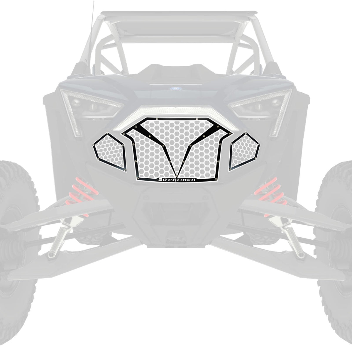 50 Caliber Racing 3 Piece Laser Cut Steel Grille for RZR PRO R & Turbo R