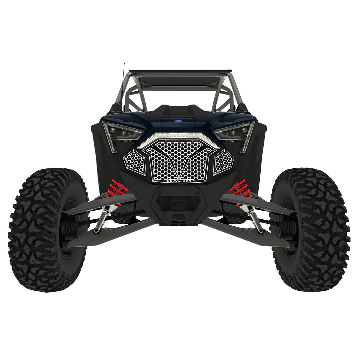50 Caliber Racing 3 Piece Laser Cut Steel Grille for RZR PRO R & Turbo R