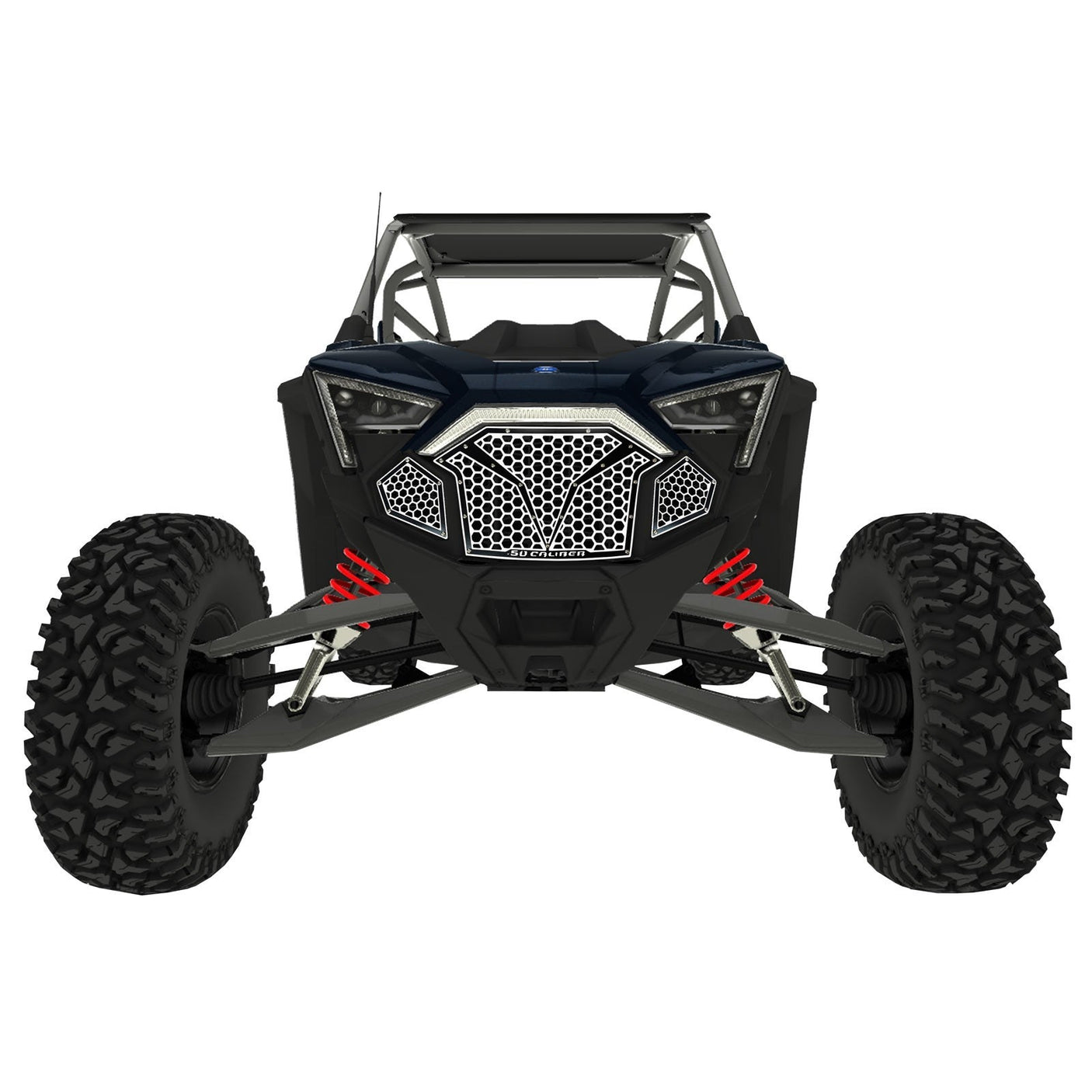 50 Caliber Racing 3 Piece Laser Cut Steel Grille for RZR PRO R & Turbo R